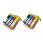 2 סטים מלאים ראשי דיו תואמים HP 655XL