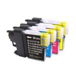 סט מלא 4 ראשי דיו תואמים Brother LC980 ברדר