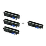 HP 17A טונר שחור תואם 3 יחידות + 1 יחידה מתנה CF217A