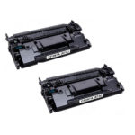 HP 87X זוג 2 יחידות טונר שחור תואם CF287X