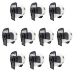 מדבקות נייר תואם למדפסת 10 גלילים מדבקה Brother DK-11209