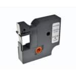 סרט דימו תואם S0720500 D1 45010 DYMO שחור על רקע שקוף רוחב 12 מ"מ