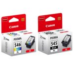 זוג ראשי דיו מקוריים שחור וצבע בכמות גדולה Canon CL-546XL/PG-545XL קנון