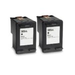 2 ראשי דיו שחורים תואמים HP 305XL כמות כפולה מהמקורי XL