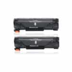 זוג 2 יחידות טונר שחור תואם canon crg728