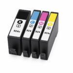 סט מלא 4 ראשי דיו תואמים בכמות גדולה HP 924E