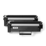 זוג 2 יחידות טונר שחור תואם Brother TN1150