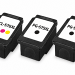 מארז ראשי דיו תואמים Canon PG-575XL / CL-576XL – שני שחורים וצבעוני אחד