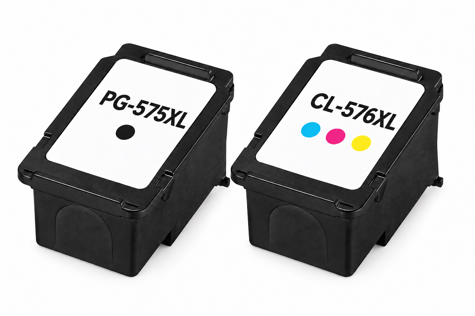זוג ראשי דיו תואמים Canon PG-575XL שחור ו-CL-576XL צבעוני